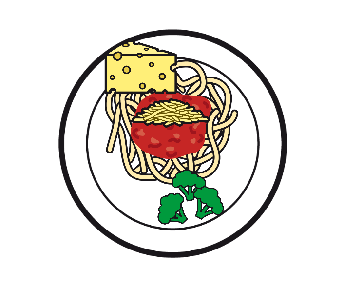 TOMATENSPAGHETTI MIT REIBKÄSE UND ROMANESCO