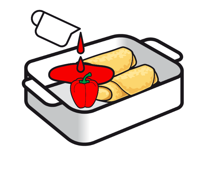 CANNELLONI MEDITERRANEO MIT PEPERONIWÜRFELI