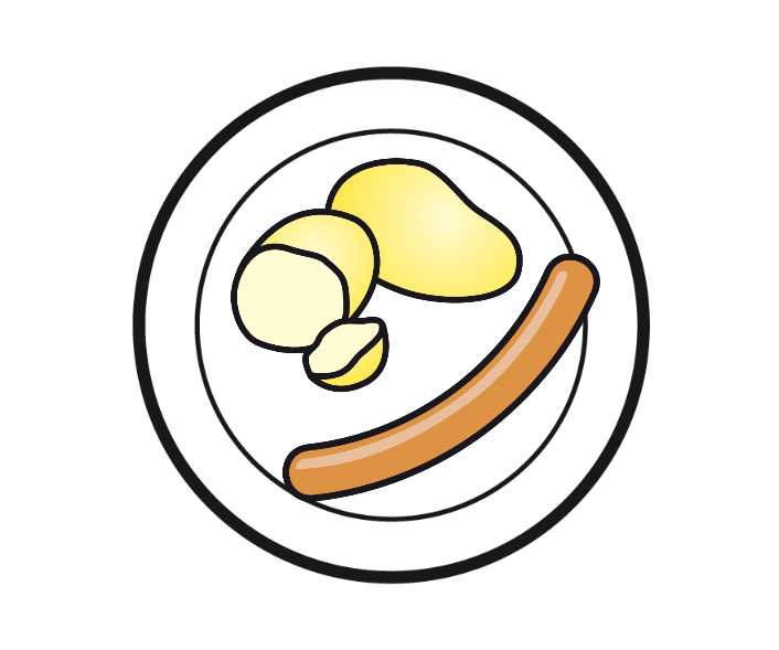 HEISSE WIENERLI MIT KARTOFFELSALAT / ALTERNATIVE: VEGI-BÄLLCHEN