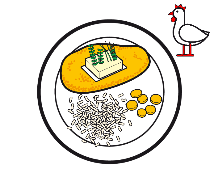 POULETSCHNITZEL MIT KRÄUTERBUTTER DAZU RISOTTO UND RÜEBLI / ALTERNATIVE: QUORN